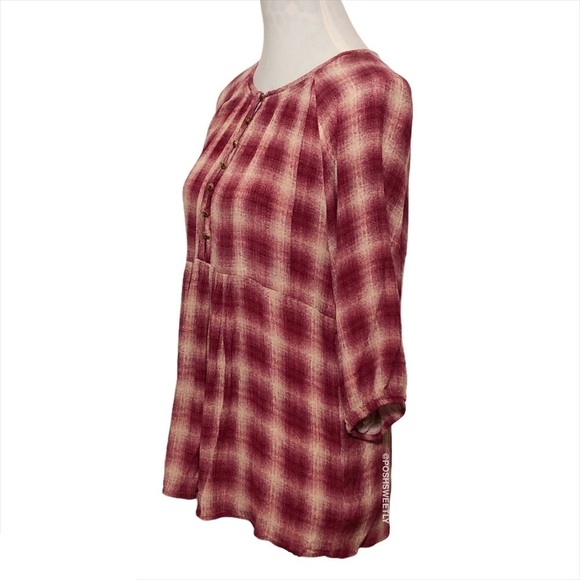 Anthropologie Plaid Babydoll Tunic - Picture 3 of 9